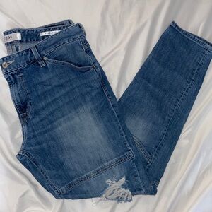 Distressed jeans